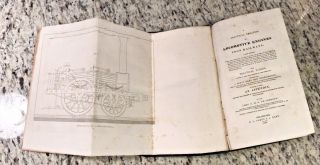 1836 Antique Train History Book " A Treatise On Locomotive Engines Upon Railways "