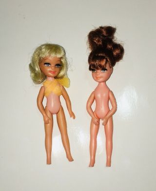 Vintage Uneeda 1967 Tiny Teens Dolls Sport Time And Date Time