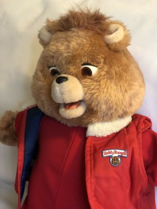 Teddy Ruxpin Circa 1985,  17 " With 10 Tapes.  Not