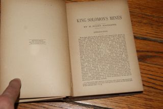 Antique Arlington Edition King Solomon ' s Mine by H.  Rider Haggard Hurst & Co 6