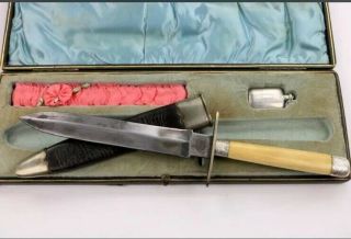 Ladies Dagger Knife Set 19th Century,  J.  Rodgers,  Tiffinay & Co.  Bottle,  Garter 4