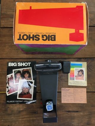 Vintage Big Shot Polaroid Land Camera Set Antique Andy Warhol