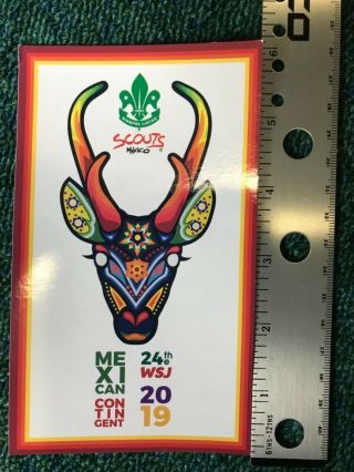 Official 2019 24th World Scout Jamboree Scouts Mexico Contingent Postcard Wsj