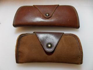 Vintage Lure,  Ll Bean Fly Fishing/lure Wallets,  With 2 Old Flies
