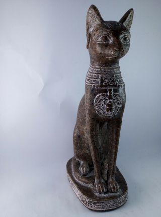 ANCIENT EGYPTIAN ANTIQUE STATUE Of Figurine Egypt Cat Goddess Bast Bastet 945 Bc 3