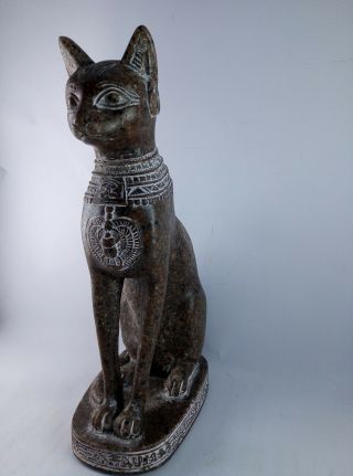 ANCIENT EGYPTIAN ANTIQUE STATUE Of Figurine Egypt Cat Goddess Bast Bastet 945 Bc 4