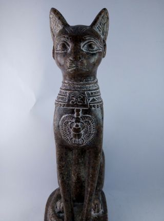 ANCIENT EGYPTIAN ANTIQUE STATUE Of Figurine Egypt Cat Goddess Bast Bastet 945 Bc 5