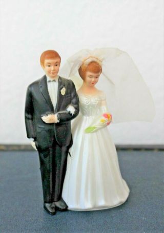 Vintage Bride and Groom Wedding Cake Topper 2