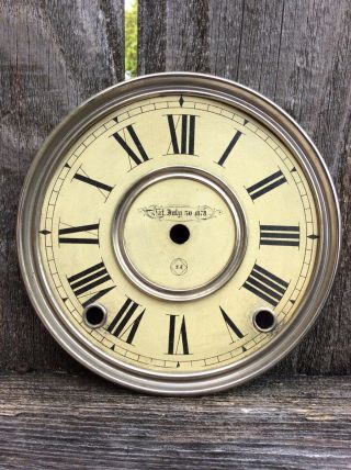 Early Antique Seth Thomas City Series Shelf Clock Dial