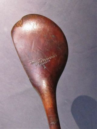 Antique Early 1900s Tom Morris Wooden Driver St.  Andrews