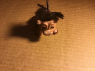 Vintage 1964 Dam Things Troll Doll Cow Figure With Glass Eyes