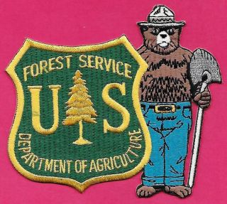 Usfs Smokey Bear 2005 Us Forest Service Department Of Agriculture Badge Patch
