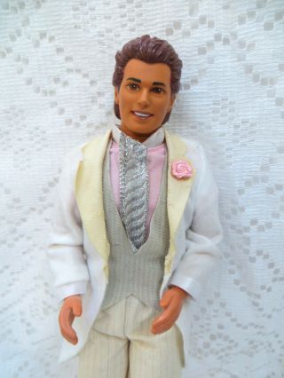 Vintage Barbie Wedding Day Midge Alan Allen Groom Doll Mattel 1990 Set Red Hair 5