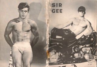 Gay: Vintage 1960s Physique Mag Sir Gee 14 John Davidson,  John Tristram,