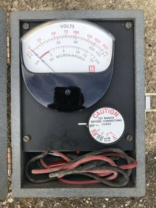 Vintage Honeywell W136a - 1045 Analog Test Meter W/ Leads
