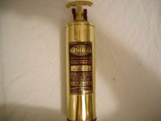 Vintage Brass General Quick - Aid Extinguisher " Chris - Craft " 1958 - 1960