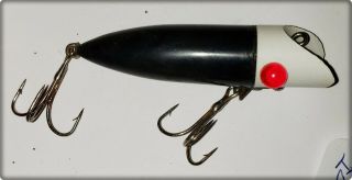 Tough Hofschneider Red Eye Wiggle Plug Lure Black & White Ny 1948