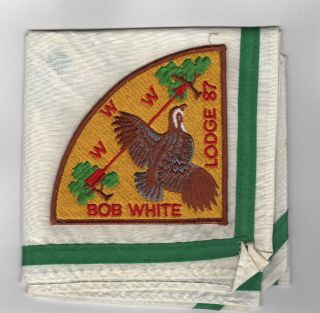 Oa Lodge 87 Bob White P1 Pie Shaped Patch Georgia - Carolina Augusta Ga [cd100]