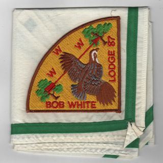 OA Lodge 87 Bob White P1 Pie Shaped Patch Georgia - Carolina Augusta GA [CD100] 3