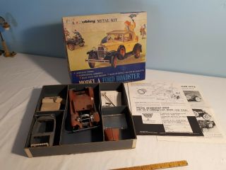 Vintage Hubley Metal Kit,  Model A Ford Roadster.  Not Assembled.