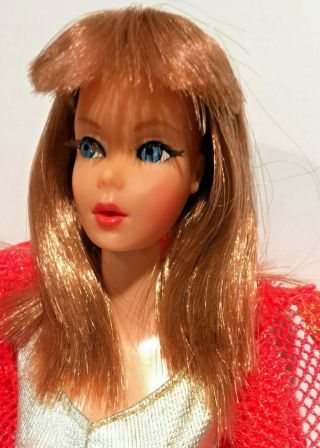Vintage Titian Dramatic Living Barbie Doll Redhead Oss Hooded Net Cover Up
