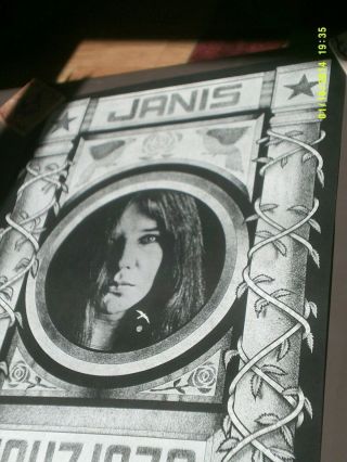 Poster ' Janis ' Petagno vintage 1970 ' Janis Joplin ' Blues 4
