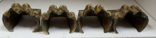 Set of 4 Antique French Rococo Brass Ormolu Feet 6