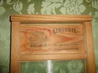 Vintage Antique Lingerie National Washboard 863 Glass King Chicago Saginaw Memph 2