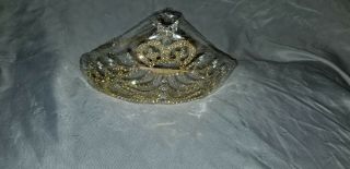Order Of Eastern Star Amaranth Tiara Crown - Gold 4 1/2 "