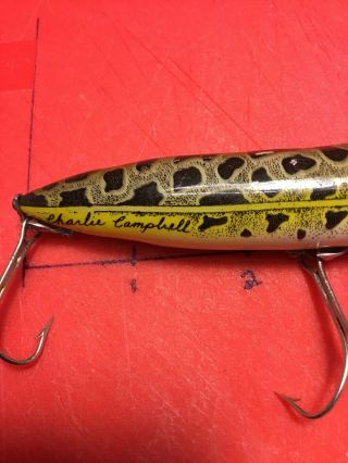 Vintage Heddon Charlie Campbell Zara Spook Fishing Lure 5