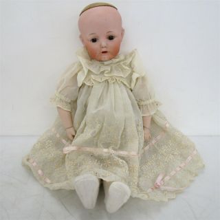 Vintage Bisque Doll Head Nippon Japan Diamond Mark 21 " Jointed Composition Body