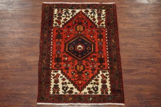 3x5 Antique Sarab Birds Hand - Knotted Wool Area Rug Carpet (3.  2 X 4.  11)