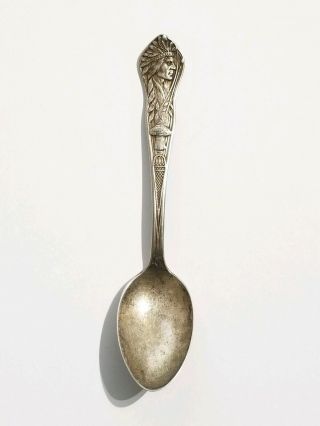 Vintage Unity Silver Co Native American Collectible Spoon 6 " Old Sleepy Mill