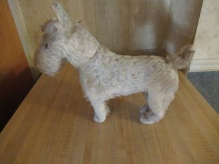 Antique Mohair Terrier Dog With Swivel Head