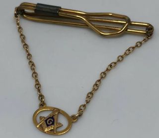 Vintage Mason Masonic Tie Clip Clasp Bar 2