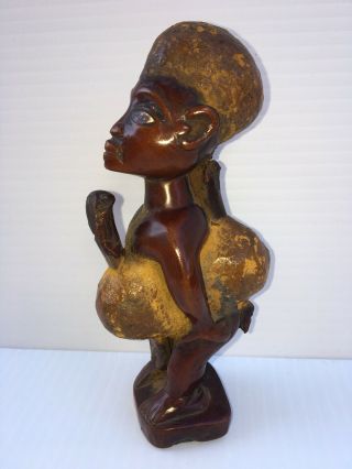 African Bakongo Fetish Figure From Congo 6”tall 3” Wide