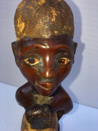 African Bakongo Fetish Figure From Congo 6”Tall 3” Wide 2