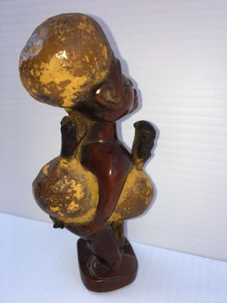 African Bakongo Fetish Figure From Congo 6”Tall 3” Wide 5