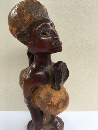 African Bakongo Fetish Figure From Congo 6”Tall 3” Wide 7