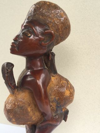 African Bakongo Fetish Figure From Congo 6”Tall 3” Wide 8