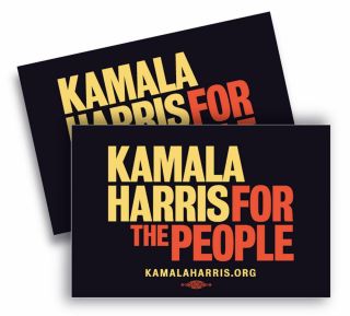 Kamala Harris President 2020 For The People Vinyl Sticker 2 Pack (6 " X 4 ")