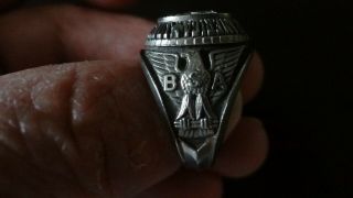 VINTAGE BOY SCOUT OF AMERICA EAGLE SCOUT RING GREAT SHAPE 2