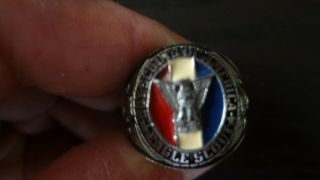 VINTAGE BOY SCOUT OF AMERICA EAGLE SCOUT RING GREAT SHAPE 6