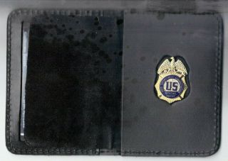 Dea Special Agent Antique Pin Wallet W/federal Police Benevolent Assn 2019 Card
