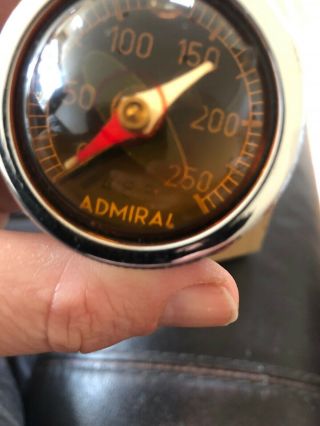 Vintage Admiral Scuba Diving Wrist Depth Gauge Compass West Germany W Box Rare 6