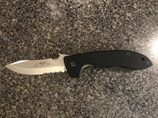 Emerson Knives Cqc - 8 Sfs Knife,  Satin 154cm Combo Edge Blade.