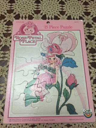 Vintage 1984 Kenner Rose Petal Place Tray Puzzle