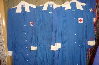 One Vintage American Red Cross Nurse Uniform Dress Arc