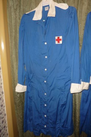 one VINTAGE AMERICAN RED CROSS nurse uniform dress ARC 3