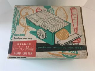 Dial O Matic Food Cutter Antique Vintage Advertising Farmhouse Kitchen Decor
